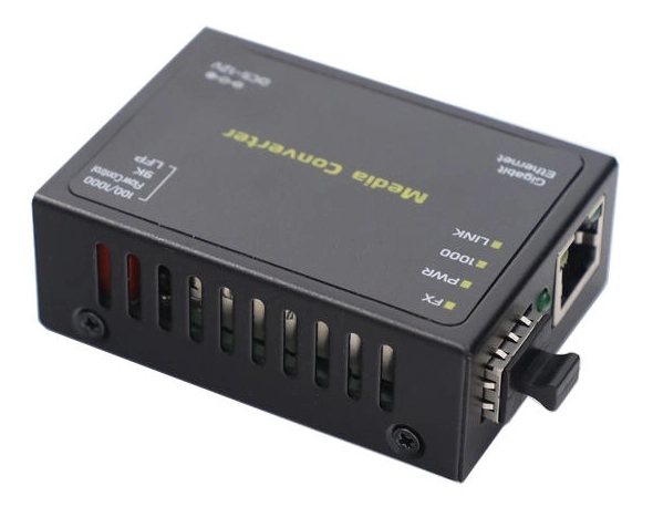 Мини-оптоволоконный медиаконвертер 1000Base-FX - 1000Base-TX